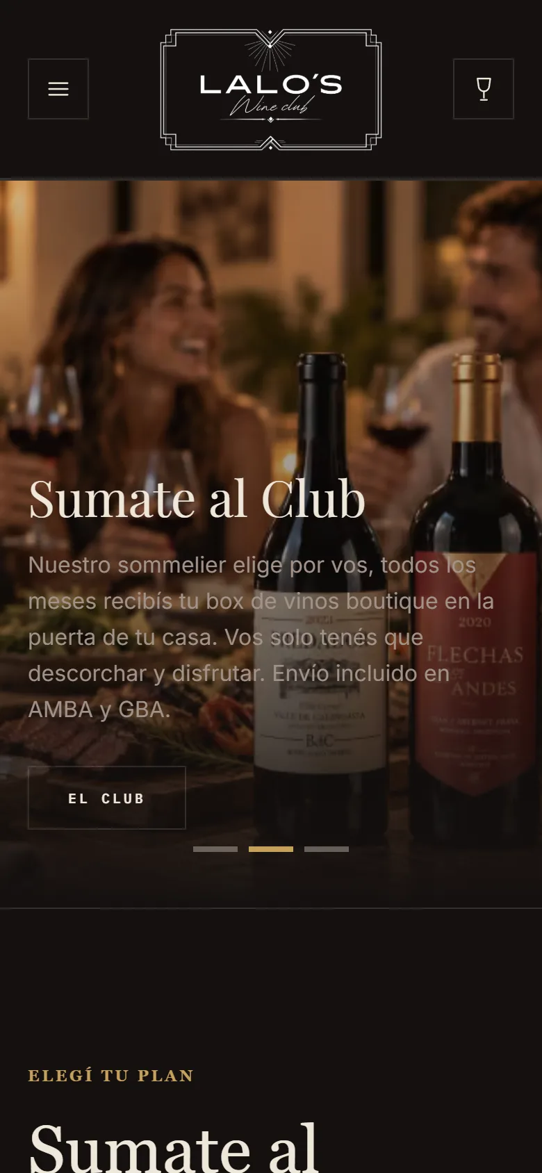 Lalo's Wine Club en el celular